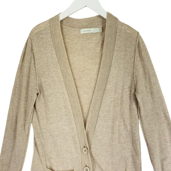 Costa Blanca cotton, nylon, angora Cardigan Knit Sweater color beige - large - Picture 11 of 16